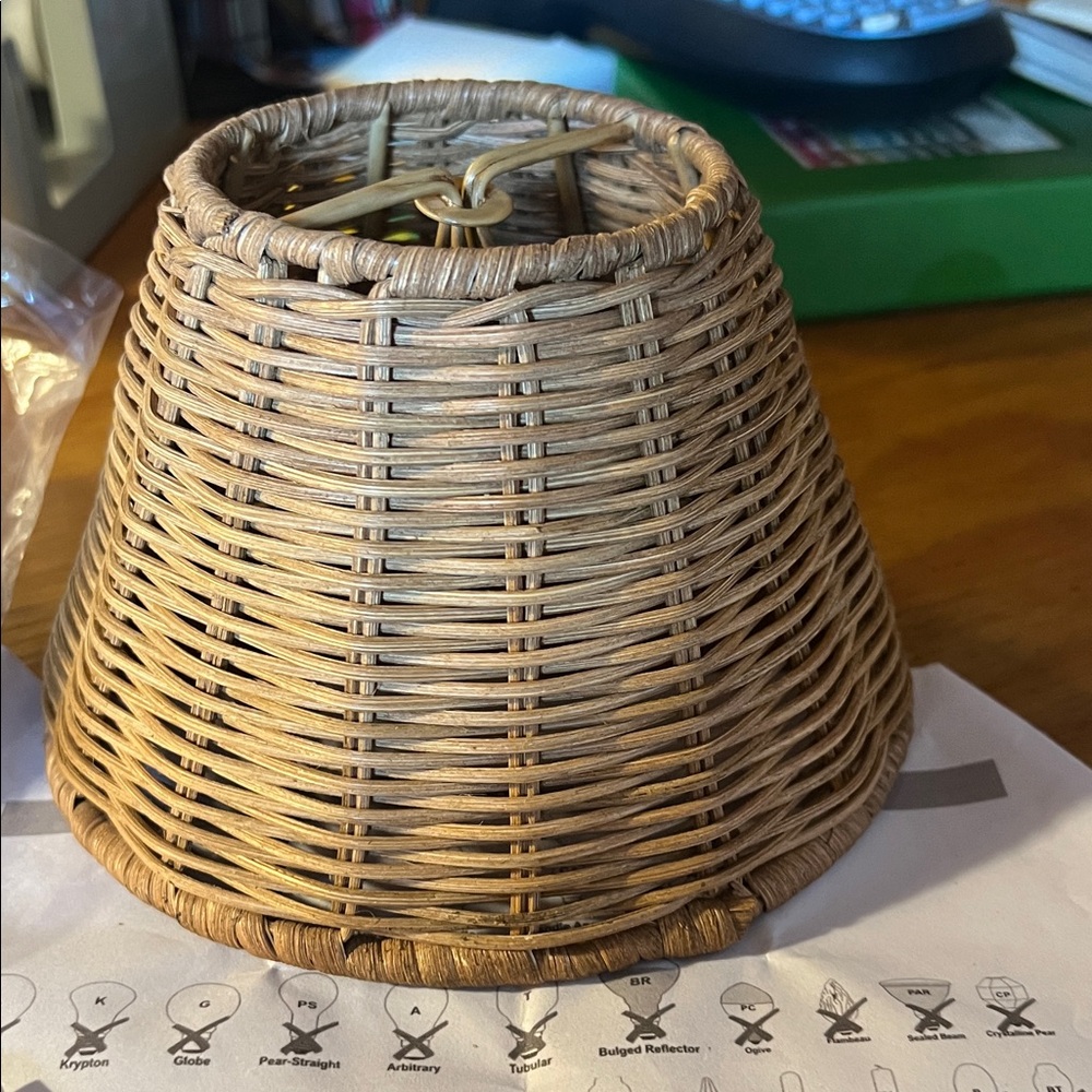 Wicket Clip-On Lamp or chandelier
6 1/4” wide x 4” high